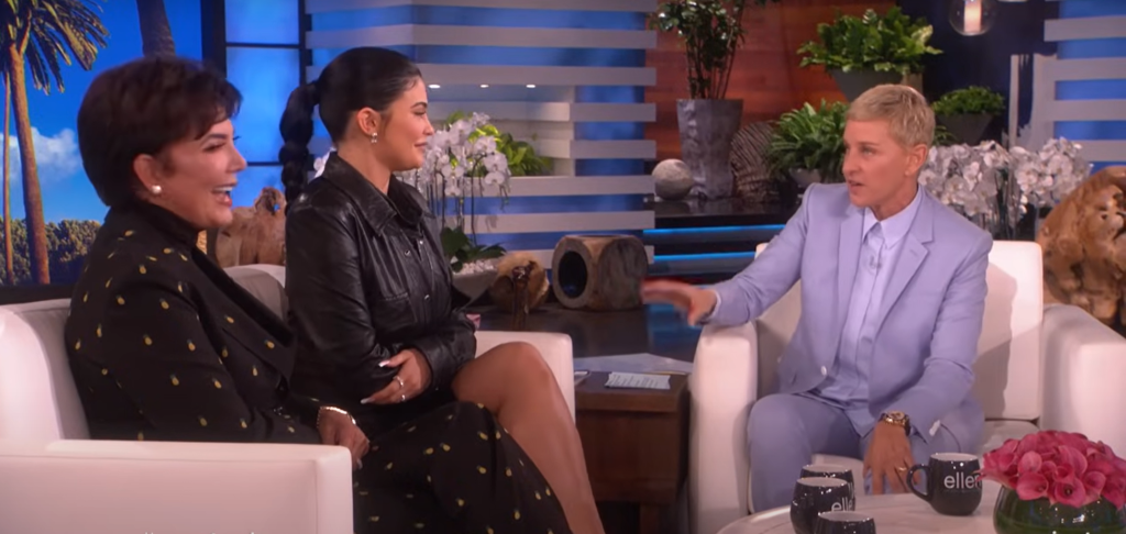 Kris Jenner and her daughter Kylie Jenner visited Ellen in 2019.