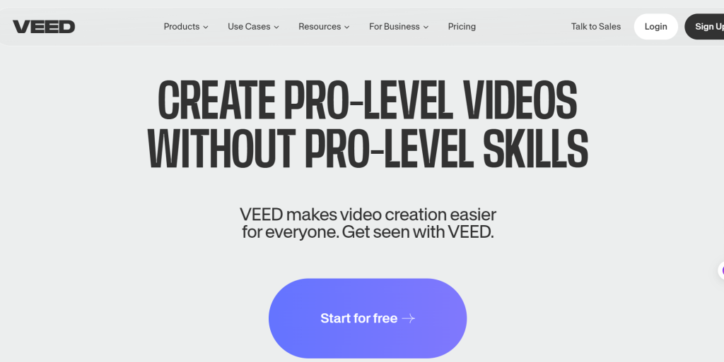 VEED offers complete control and flexibility over your video production workflow